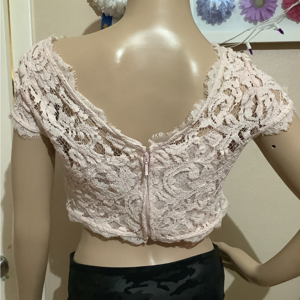 Adrianna papell crop top💗 - Picture 4 of 8